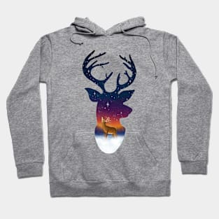 Rudolph Reindeer Double Exposure Hoodie